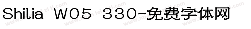 Shilia W05 330字体转换